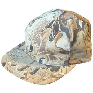 Vintage Bill Jordan's Advantage Camouflage Trucker Style Strapback Hat Cap